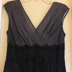 Violet and black dress